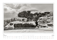 Kalender Traumlandschaft Elbsandstein Boehmische Schweiz 2016 Tyssaer Waende Steinpilz, Februar